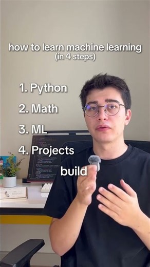Machine Learning Roadmap for Beginners 🤖 | Learn ML Step by Step #Shorts #coding