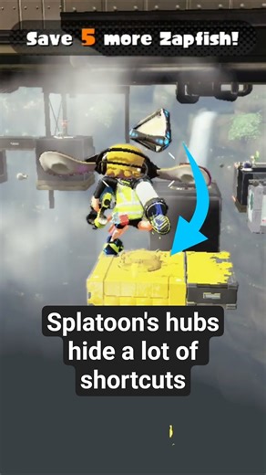 Skipping Worlds in Splatoon's Hubs #splatoon #splatoon2 #particularspaghetti