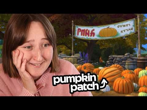 I built a *PUMPKIN PATCH* in The Sims 4