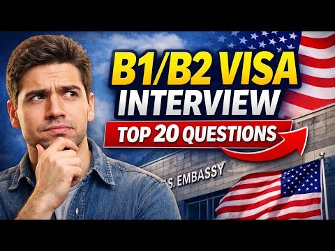 20 REAL Questions Asked in USA B1/B2 Visa Interview 🇺🇸(2026 Update) #usvisa #usinterviewpreparation