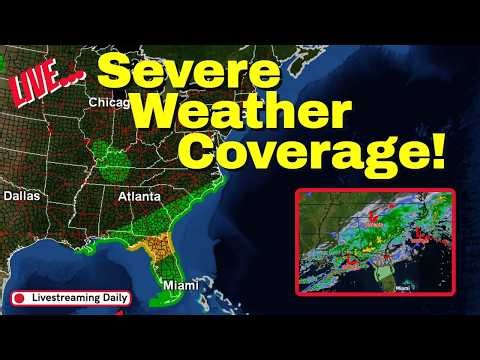 LIVE: Possible Tornado! - Florida Severe Weather!