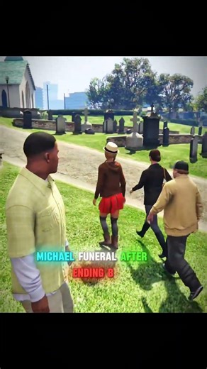 GTA V | Micheal funeral after ending B #gta #gta5 #gtav