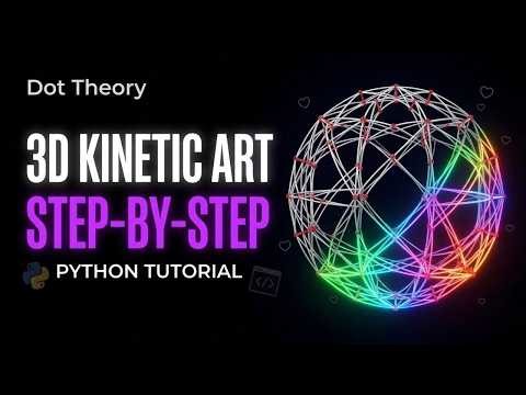 Coding a 3D Hoberman Sphere | Python Pygame Tutorial💡