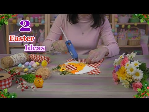 DIY 2 easy Easter Decoration ideas from Different ordinary materials| DIY Easy Easter craft idea 🐰26