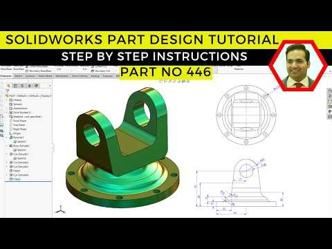 Mastering Revolve, Extrude & Patterns in SOLIDWORKS | Mechanical Design Practice | Part No 446
