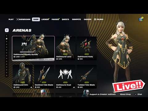 🔴*NEW* FORTNITE OATHBOUND BUNDLE! ITEM SHOP TODAY! (Chapter 7 LIVE)