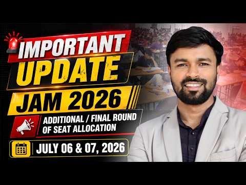 Important Update About IIT JAM 2026
