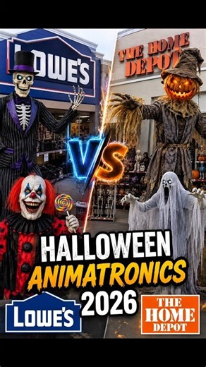EPIC SHOWDOWN! Home Depot vs Lowe's 2026 Halloween Animatronics