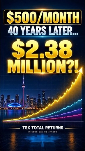 $500 a Month in the Canadian Stock Market — 40 vs 30 vs 20 vs 10 Years