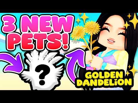 How to Get *3 NEW PETS!* GOLDEN DANDELION 🌼 Adopt Me