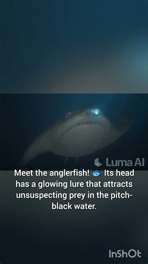 😱 The Anglerfish: The Ocean's Real-Life Monster! 🐟 #Shorts #animalfacts