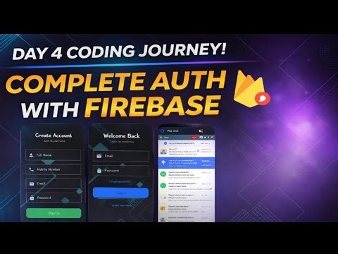 Day 4 Coding Journey 🚀 | Firebase Authentication (Login, Signup, Forgot Password) | Android App