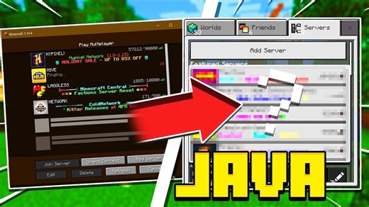 How to play Java servers in Minecraft Bedrock!