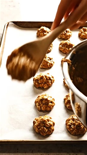 Peanut Butter No-Bake Cookies ingredients: 1 c. granulated sugar 3/4 c. packed brown sugar 1/2 c. (1 stick) butter, cut into cubes 1/2 c. milk 1 c. smooth peanut butter 2 tsp. pure vanilla extract 1/2 tsp. kosher salt 2 1/2 c. old-fashioned oats Instructions: Combine the granulated sugar, brown sugar, milk, and butter in a saucepan. Melt over medium heat, bring to a boil, and simmer for 1 minute. Remove mixture from heat, add the peanut butter, vanilla and salt. Stir until smooth. Add the oatmea