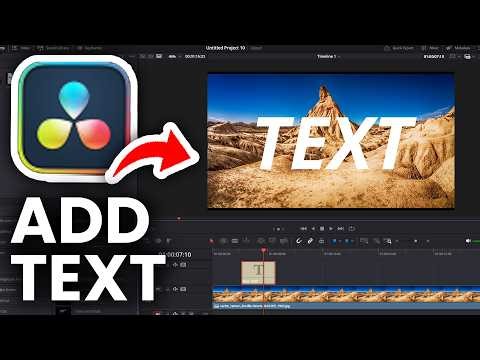 How To Add Text In Davinci Resolve 20 - Step By Step