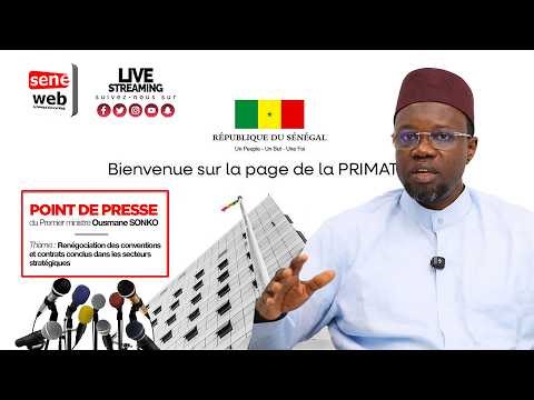 Suivez le Point de Presse de Sonko sur la Renégociation de Contrats...