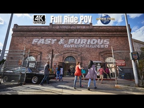 {4K} Fast & Furious Supercharged Full Ride POV at Universal Studios Florida 