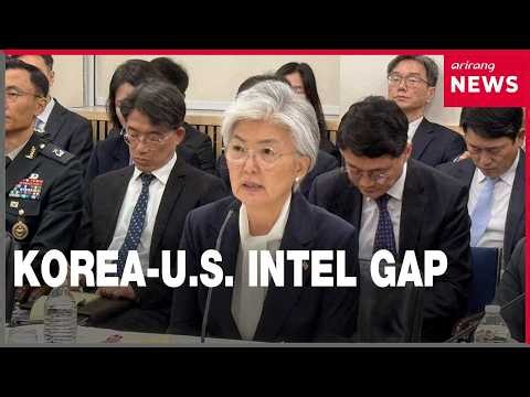 Ambassador Kang Kyung-wha admits intel-sharing issue with U.S. not fully resolved