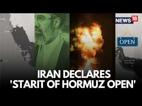 US IRAN CEASEFIRE | Iran Declares Strait Of Hormuz Route Open for Commercial Shipping | N18G
