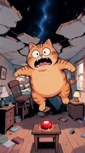 This Cat Just Took the Wildest Joyride Ever 🚀😹 #animation #funny #trending