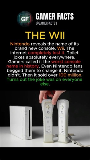 Everyone laughed at the Wii's name then bought one #shorts
