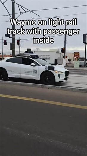 American Injury Law | National Injury Lawyers on Instagram: "A Waymo autonomous vehicle ended up on a light rail track where it clearly should not have been. Waymo and other autonomous vehicle companies operate driverless or semi-driverless cars in cities like Phoenix, San Francisco, Los Angeles, Austin, and parts of Silicon Valley. These vehicles rely on a combination of cameras, radar, lidar, high-definition mapping, and real-time software decision-making to navigate public roads. When that sy