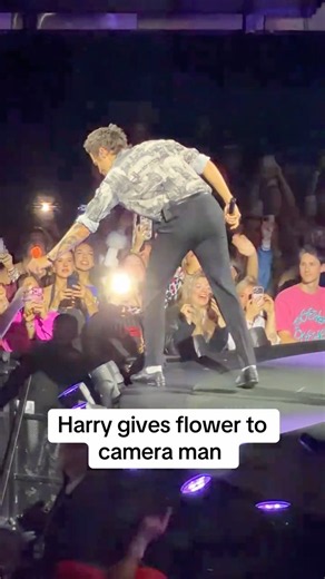 Harry Styles Gives A FLOWER To a CAMERAMAN