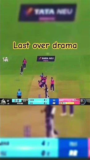 GT vs rr 1st innings highlight last over drama #trendingshorts #cricketlovers