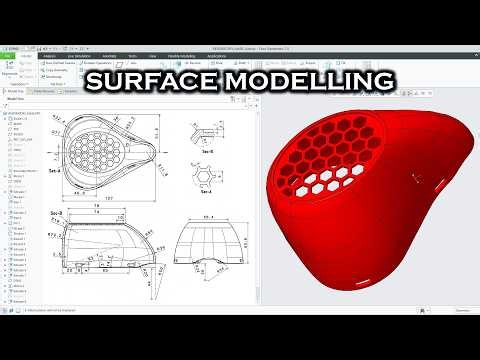 Creo Surface Modelling Tutorial - Respiratory mask