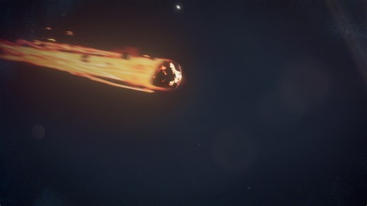 Meteorite crash lands
