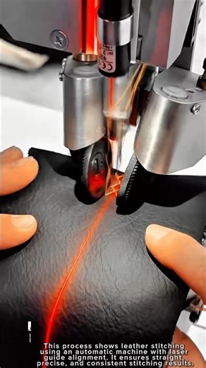 Leather Sewing Machine Work Tool with Laser Guide Stitching #worktool