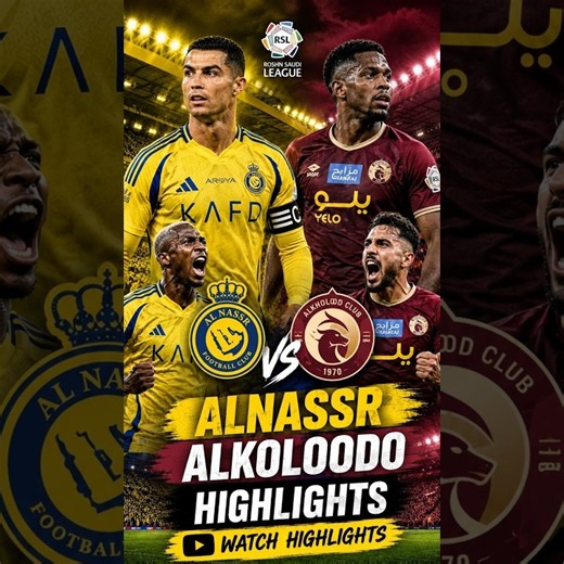 :AL-NASSR vs AL KHOLOOD 3-0 😱🔥 RONALDO SCORES! | Match Highlights