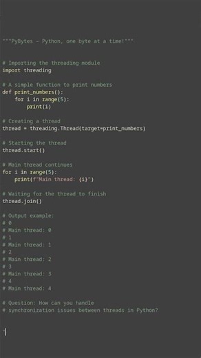 threading basics #python #showcase
