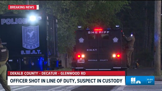 Suspect in custody after DeKalb officer shot during law enforcement operation