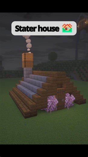 🏘️🔥Pro Starter Base 🪵 #minecraft #easyhouse #minecraftbuilding #starterhome