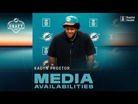 Kadyn Proctor's Introductory Press Conference | Miami Dolphins