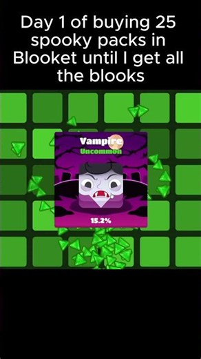 Day 1 of buying 25 spooky packs in Blooket until I get all the blooks