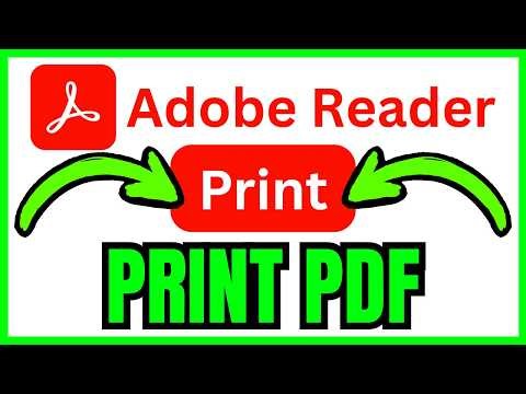 How To PRINT Adobe Reader PDF (QUICK & EASY) 2026