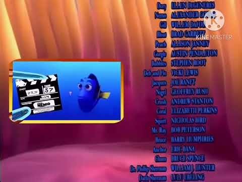 Finding Nemo (20th Anniversary) end credits bloopers outtakes full frame