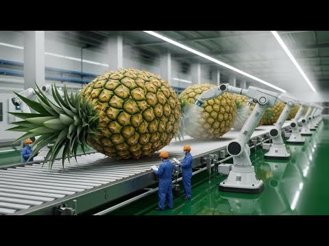 How It’s Made Dried Pineapple Factory Tour Full Process from Fresh Fruit to Packaged Snack