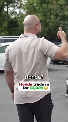 Trading a Honda for $2,000 at a Car Dealership