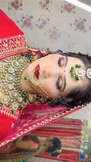 Elegant Indian Bridal Eye Makeup Look 👰🏻‍♀️❤️😘