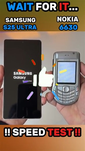 ☠️⚡ SAMSUNG S25 ULTRA VS Nokia 6630 SPEED TEST!!🚀