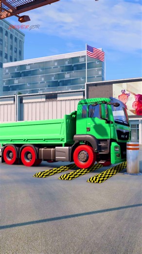 Truck vs Speedbumps | BeamNG Drive #beamngdrive #truck #speedbump #crash