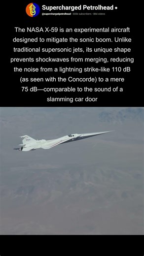 NASA X-59 supersonic aircraft