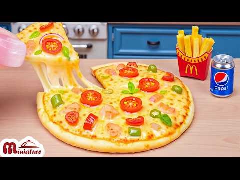 🍕 So Cheesy Mini Pizza Hut BBQ Chicken Pizza Recipe | ASMR Cooking Mini Food