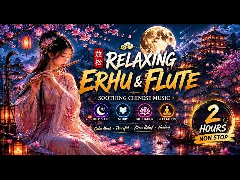 🌙 Relaxing Erhu & Bamboo Flute Music 🎋 | Deep Sleep, Study & Meditation | Soothing Chinese Zen Music