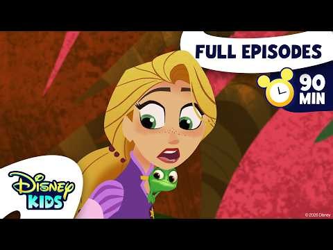 Rapunzel's Tangled Adventure Full Episode Marathon 🌸 🖌️ | 90 Minutes! | ‪@disneykids‬
