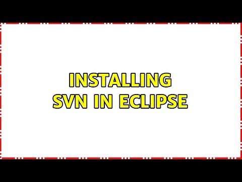 Installing SVN in Eclipse