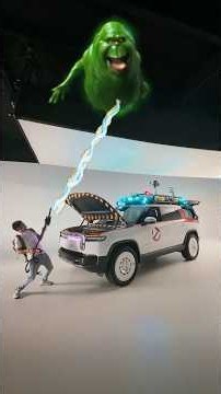 WHO YOU GONNA CALL?! Check out the exclusive @rivianofficial Ecto-R1! #halloween #ghostbusters